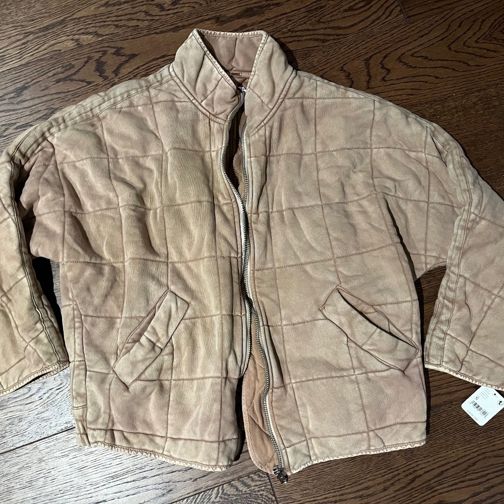 Free People Quilted Dolman Jacket